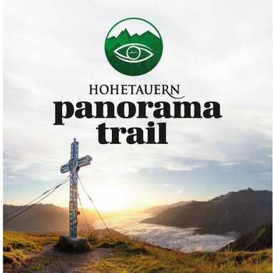 Cover des Hohe Tauern Panorama Trail Folders mit Logo des Nationalparks. | © Ferienregion Nationalpark Hohe Tauern